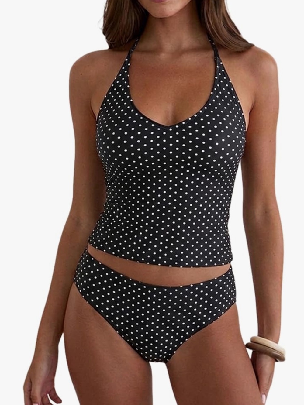 ZAFUL Tankini Swimsuit Halter Neck Tummy Control Two Piece L. 2788/bb17-1:v